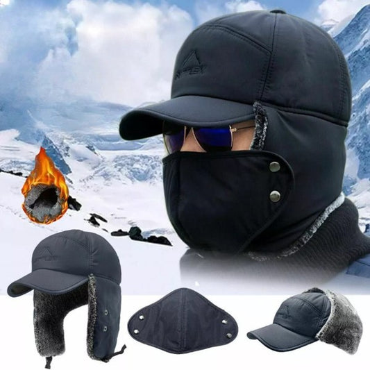 Winter warm hat with mouth cover | BOMBERKO