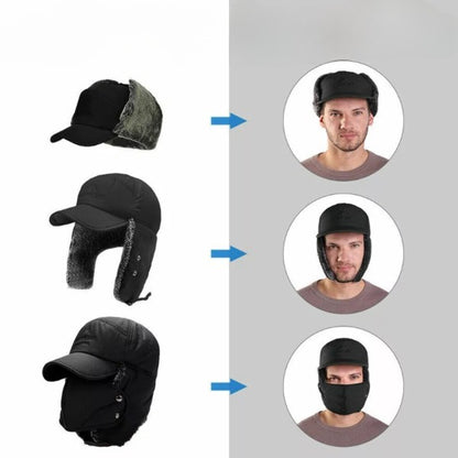 Winter warm hat with mouth cover | BOMBERKO