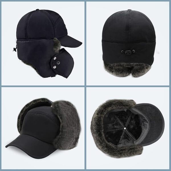 Winter warm hat with mouth cover | BOMBERKO
