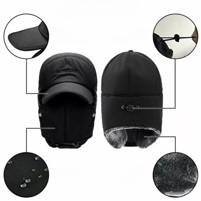 Winter warm hat with mouth cover | BOMBERKO
