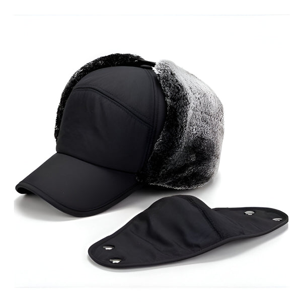 Winter warm hat with mouth cover | BOMBERKO