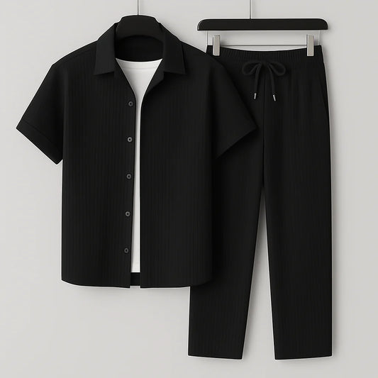 Men’s Relaxed Linen Two-Piece Summer Set