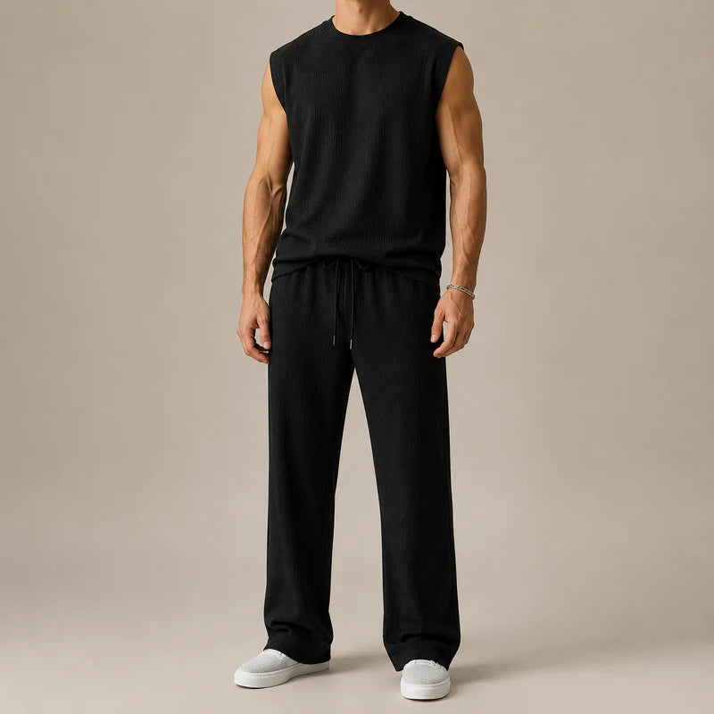Men’s Sleeveless Knit Lounge Set