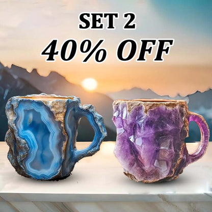 Geode-Style Crystal Effect Coffee Mug