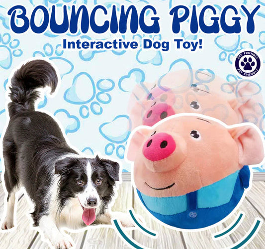 Interactive Bouncing Pig Dog Toy with USB Rechargeable Motion