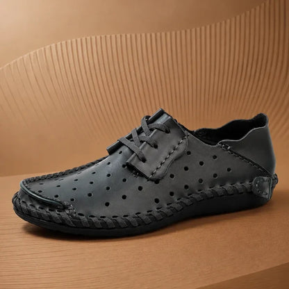 Men's Perforated Lace Up Casual Shoes
