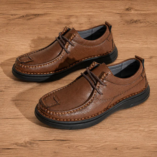 Men’s Textured Moc-Toe Casual Shoes