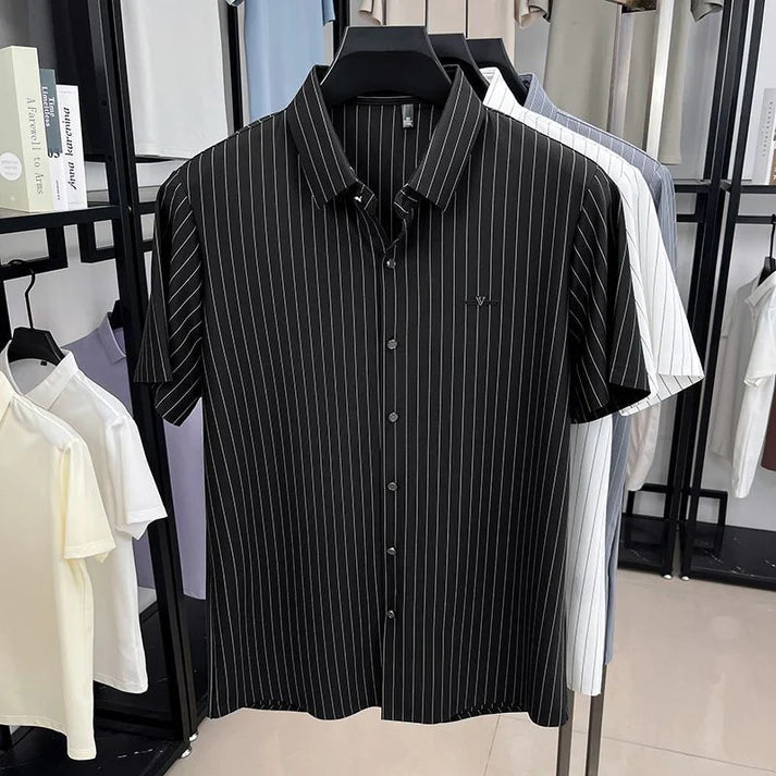 Women's Fine Stripe Short Sleeve Shirt