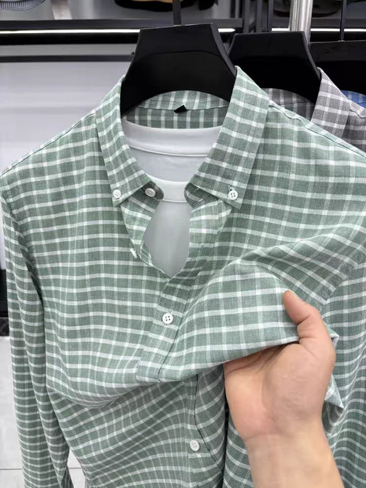 Men’s Portofino Pastel Grid Shirt