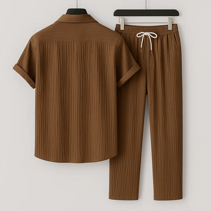 Men’s Relaxed Linen Two-Piece Summer Set