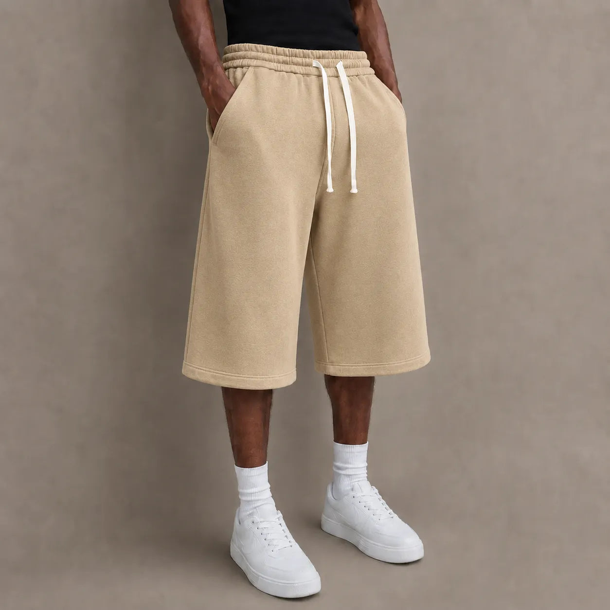 Women's Relaxed Over-Knee Casual Shorts