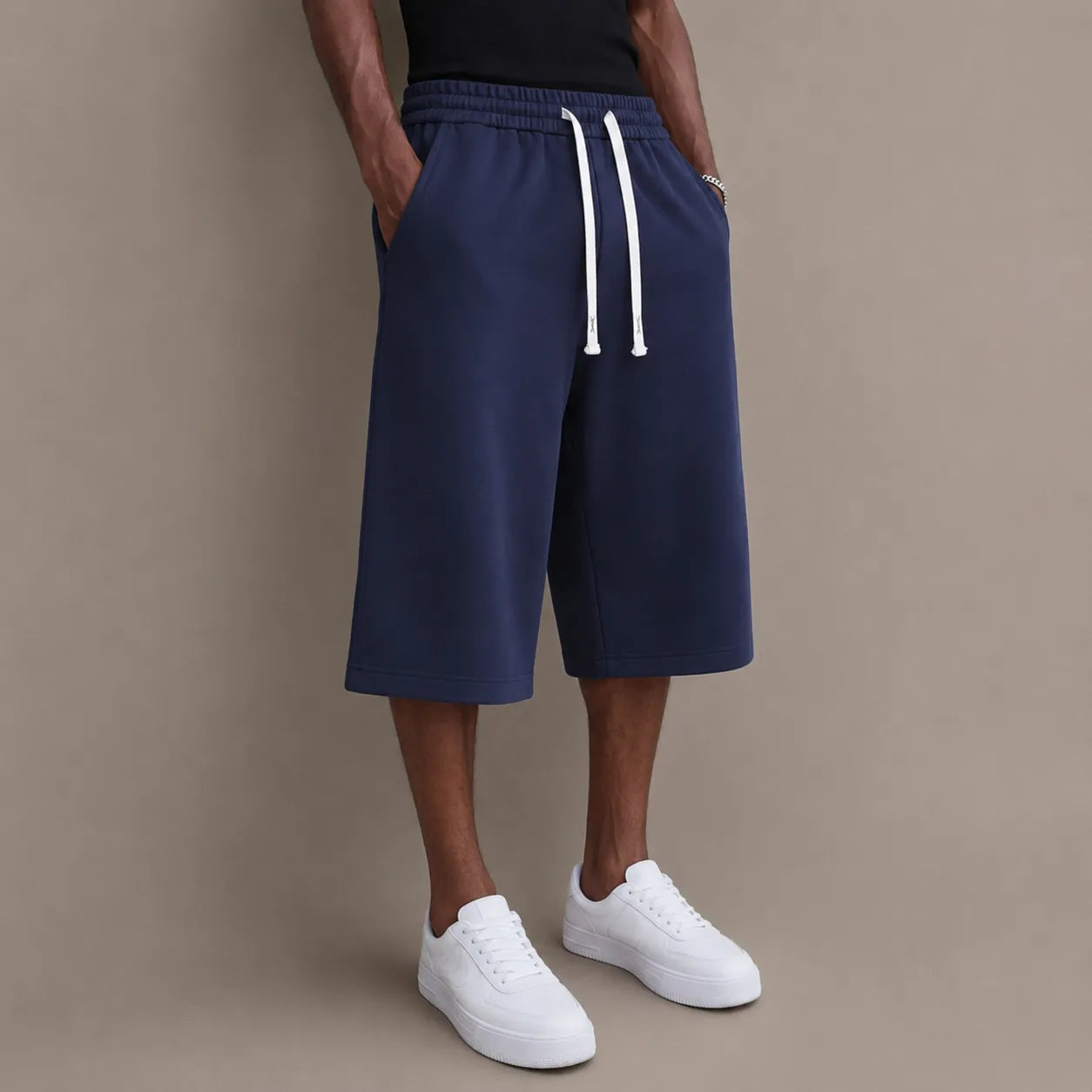 Women's Relaxed Over-Knee Casual Shorts