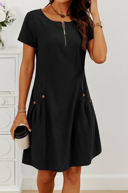 Button Detailed Summer Dress