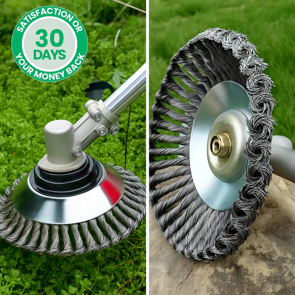 Steel Coil Garden Trimmer Head Attachment
