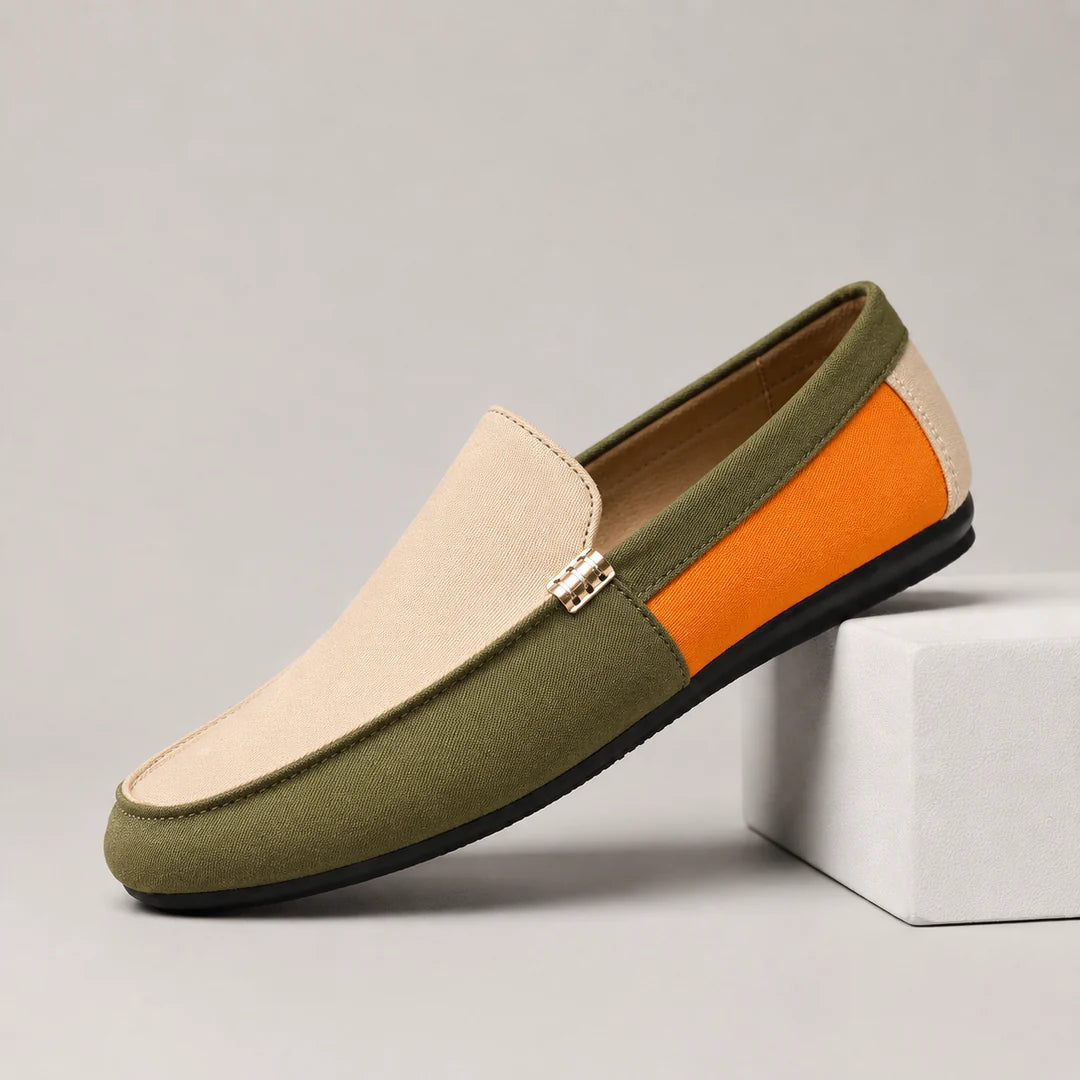 Men’s Colour-Block Driving Loafers