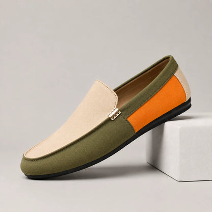 Men’s Colour-Block Driving Loafers