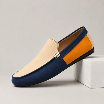 Men’s Colour-Block Driving Loafers