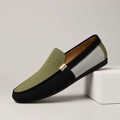 Men’s Colour-Block Driving Loafers