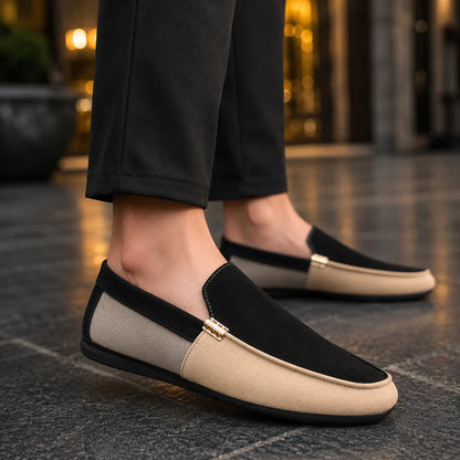 Men’s Colour-Block Driving Loafers