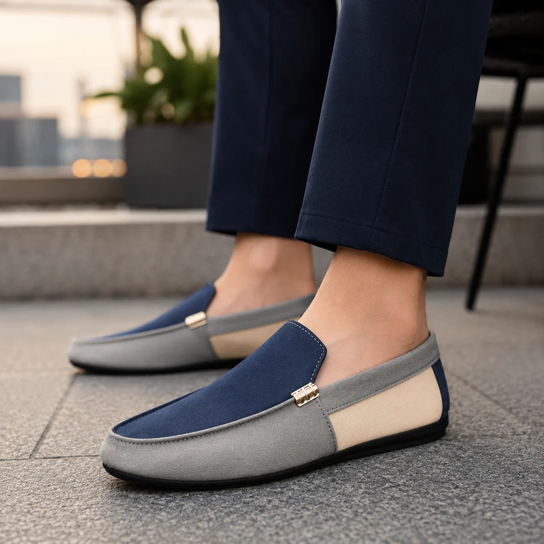 Men’s Colour-Block Driving Loafers