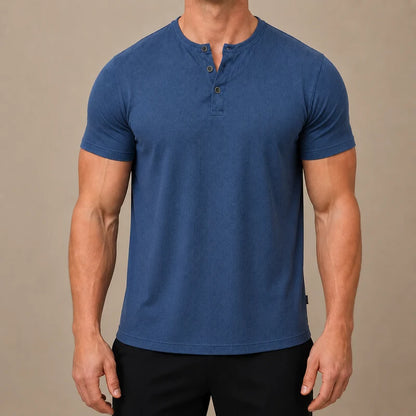 Men’s Slim-Fit Henley T-Shirt