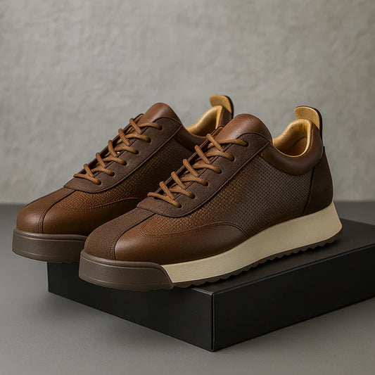 Men’s Everyday Leather-Look Trainers