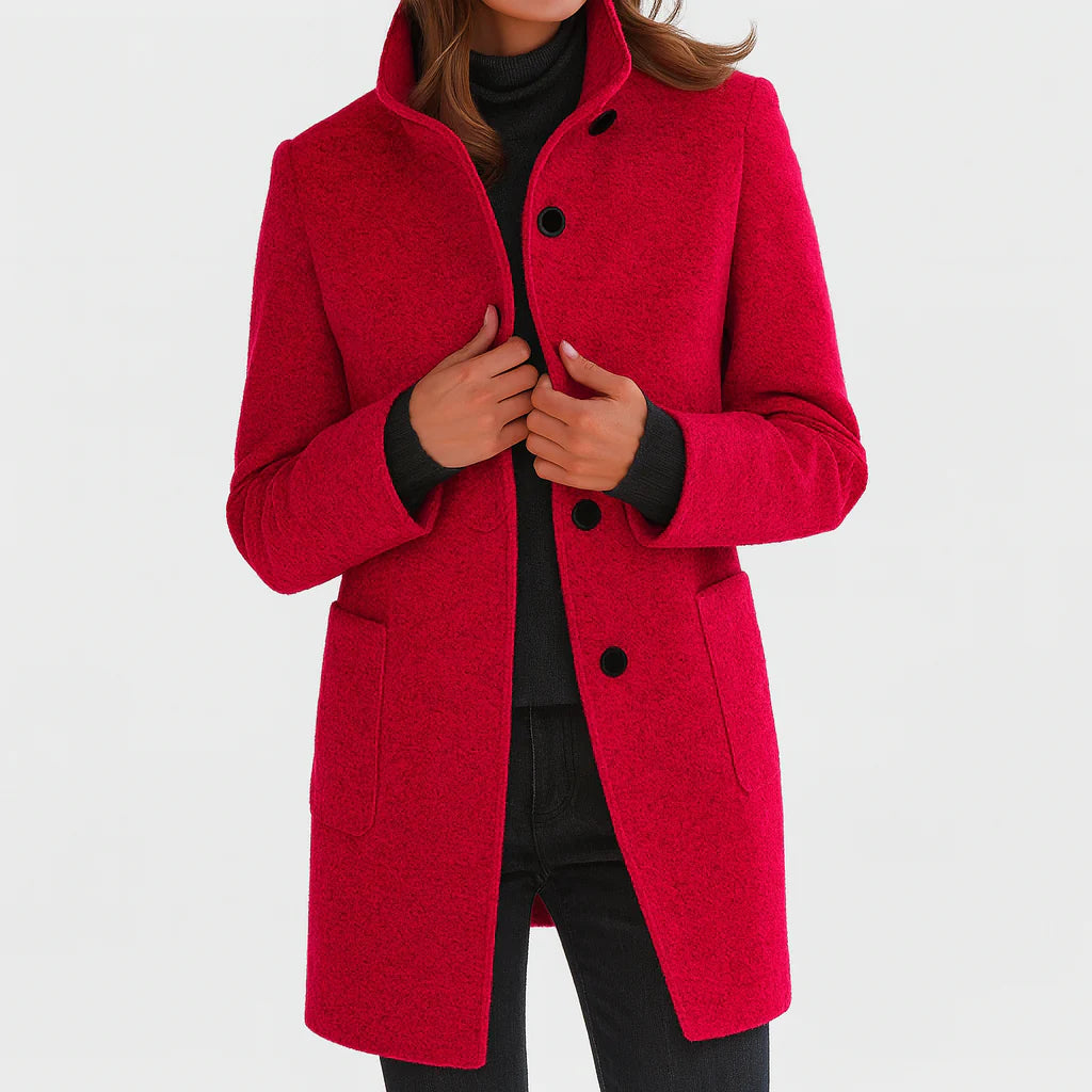 Women’s Classic High-Collar Comfortable Coat