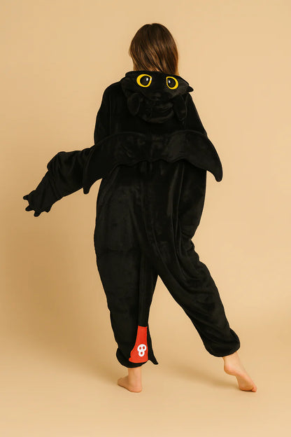Women’s Plush Dragon Hooded Onesie