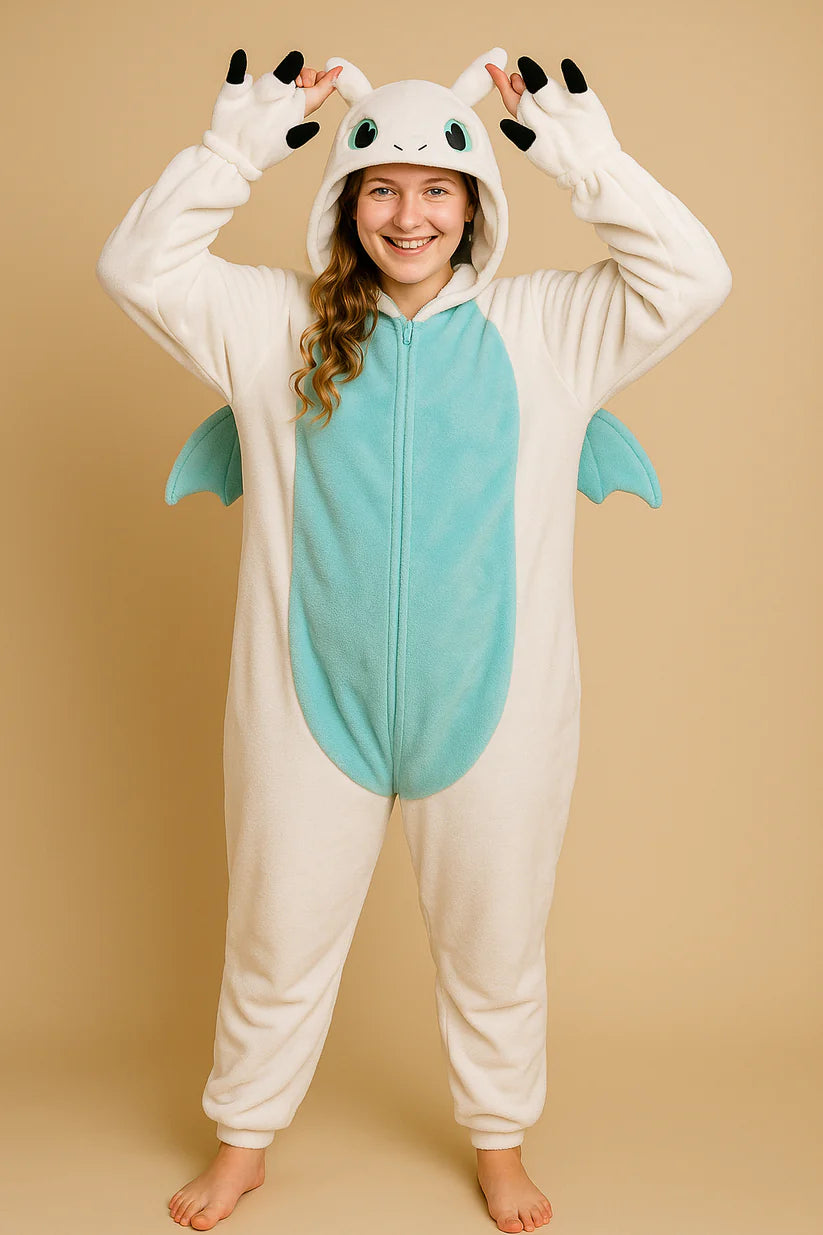 Women’s Plush Dragon Hooded Onesie
