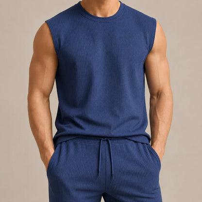 Men’s Sleeveless Knit Lounge Set