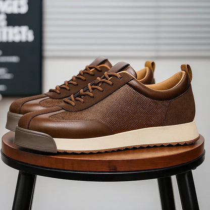 Men’s Everyday Leather-Look Trainers