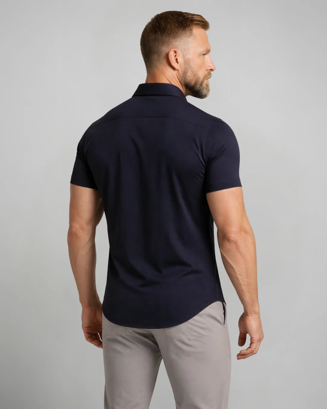 Men's Short-Sleeve Button-Down Shirt