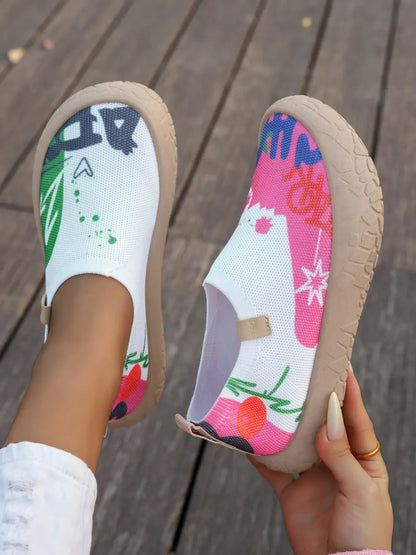 Women’s Knitted Lace-Up Trainers