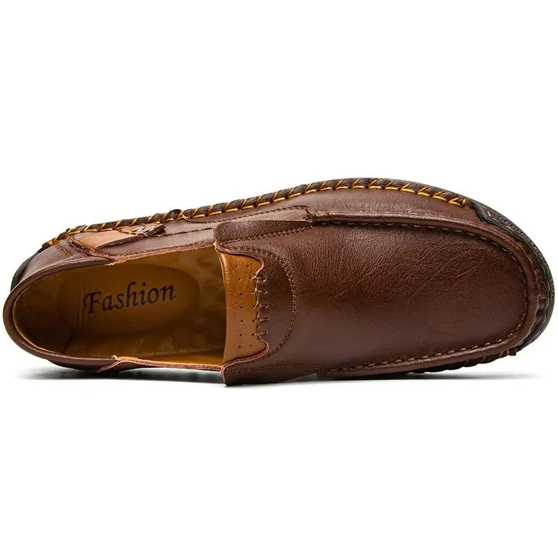 Men's Leather-Look Loafers