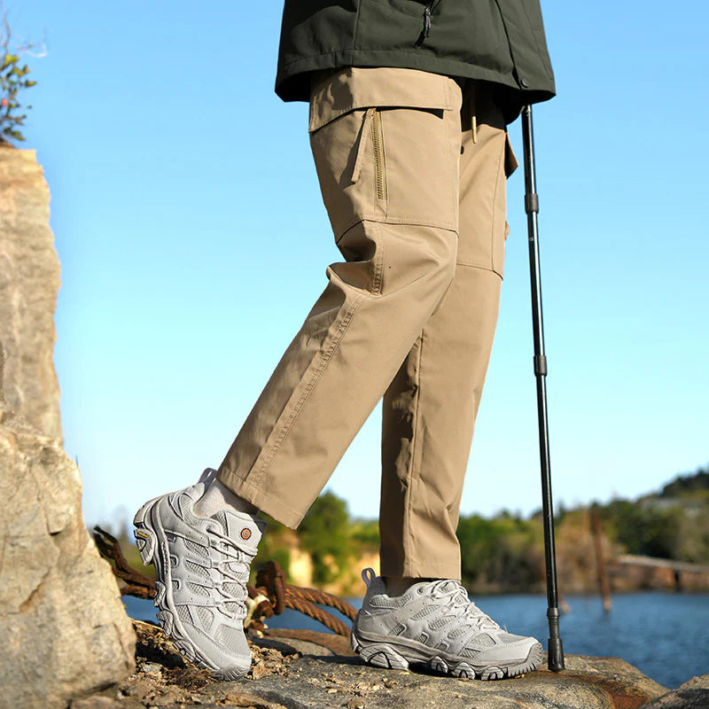 Men’s Wide-Fit Outdoor Work Trainers with Arch Support