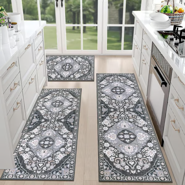 Boho Washable Kitchen Rugs Sets of 3 - Kitchen Rugs