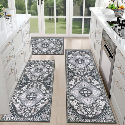 Boho Washable Kitchen Rugs Sets of 3 - Kitchen Rugs