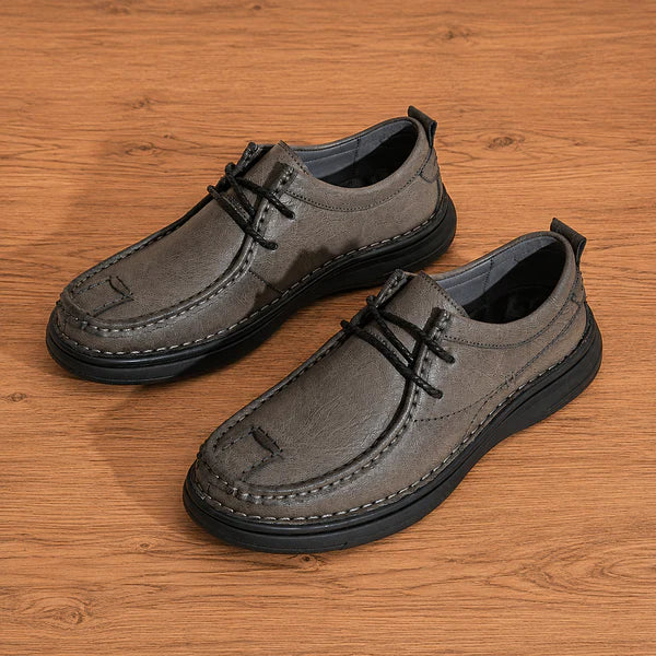 Men’s Textured Moc-Toe Casual Shoes