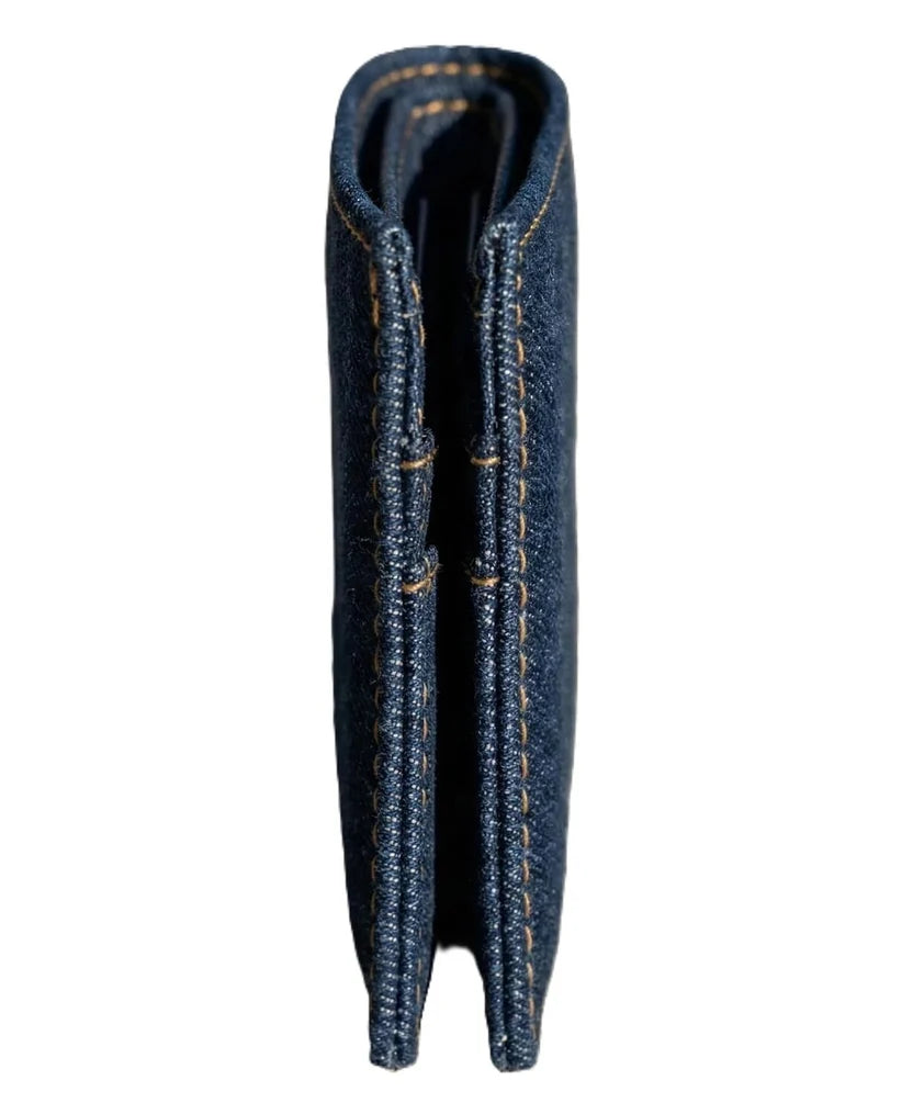 Denim Inspired Mini Folding Wallet