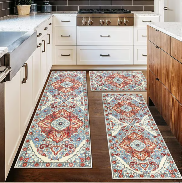Boho Washable Kitchen Rugs Sets of 3 - Kitchen Rugs