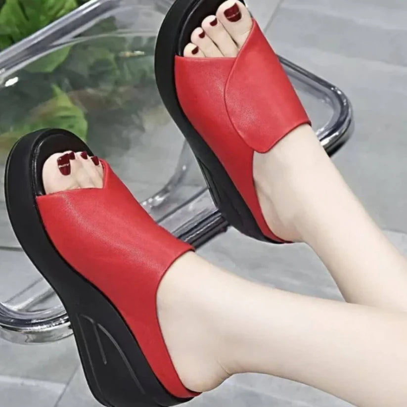 Slip-On Wedge Comfort Sandals