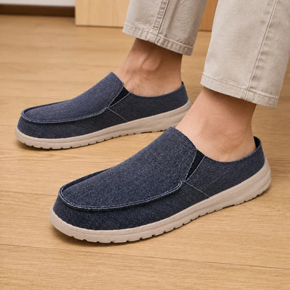 Men's Casual Slip On Canvas Mules