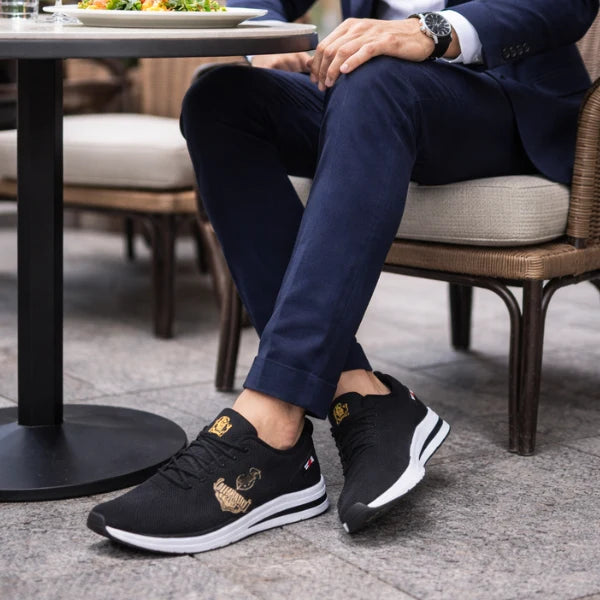 Men’s Embroidered Mesh Trainers
