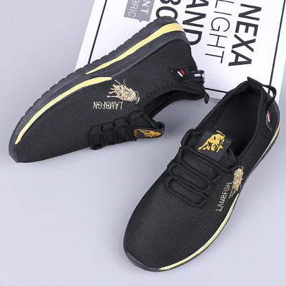 Men’s Embroidered Mesh Trainers