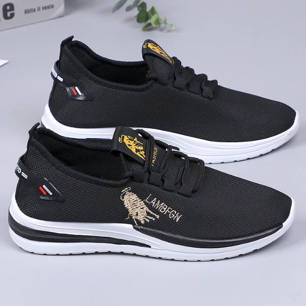 Men’s Embroidered Mesh Trainers