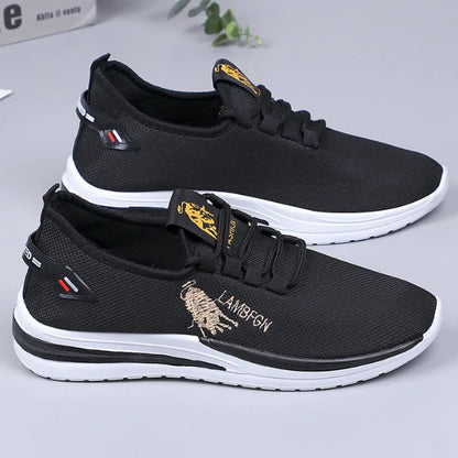 Men’s Embroidered Mesh Trainers