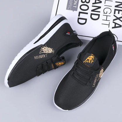 Men’s Embroidered Mesh Trainers