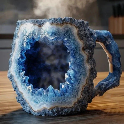 Geode-Style Crystal Effect Coffee Mug