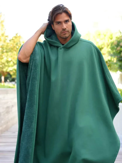 Hooded Fleece Lined Blanket Cape