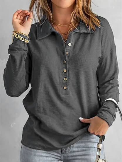 Women's Cotton V-Neck Comfortable Shirt
